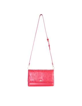 Bolsa crossbody Pineda Covalin Grabado Mariposa de piel para mujer