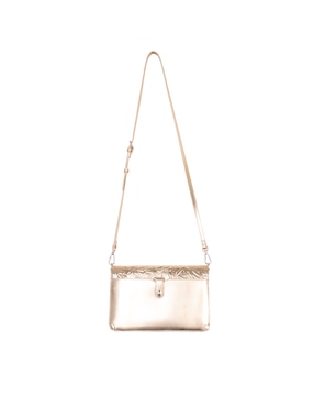 Bolsa crossbody Pineda Covalin Grabado Mariposa de piel para mujer