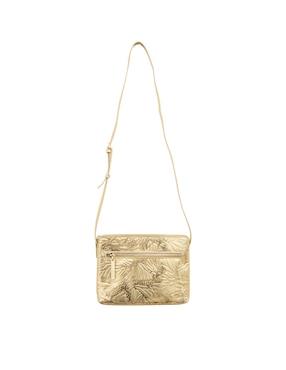 Bolsa crossbody Pineda Covalin Grabado Mariposa de piel para mujer