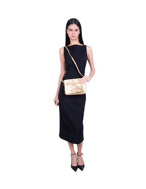 Bolsa crossbody Pineda Covalin Grabado Mariposa de piel para mujer