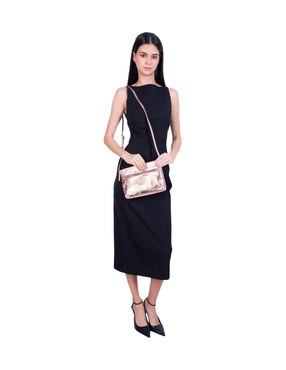 Bolsa crossbody Pineda Covalin Grabado Mariposa de piel para mujer