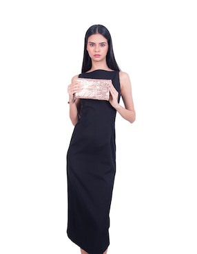 Bolsa wristlet Pineda Covalin grabado mariposa de piel para mujer