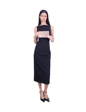 Bolsa wristlet Pineda Covalin grabado mariposa de piel para mujer