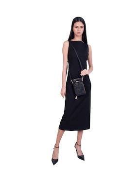Bolsa crossbody Pineda Covalin Grabado Mariposa de piel para mujer