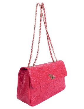 Bolsa crossbody Pineda Covalin Grabado Mariposa de piel para mujer