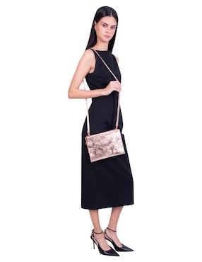 Bolsa crossbody Pineda Covalin Grabado Mariposa de piel para mujer