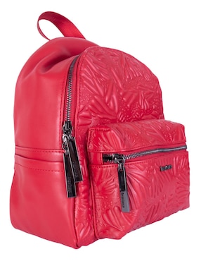 Backpack Pineda Covalin Grabado Mariposa de piel para mujer