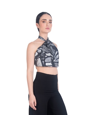Mascada Pineda Covalin con estampado gráfico