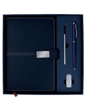 Set cuaderno-rollball park Lane a rayas