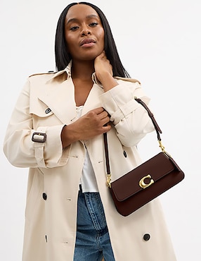 Bolsa shoulder Coach Refined Calf Leather de piel para mujer