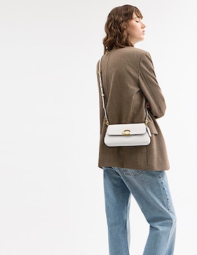 Bolsa shoulder Coach Refined Calf Leather de piel para mujer