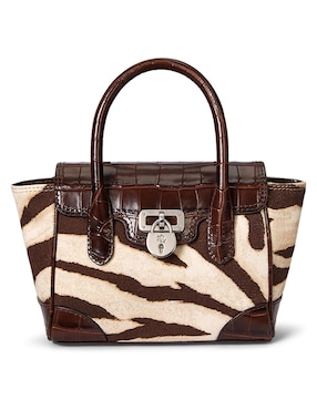 Bolsa satchel Lauren Ralph Lauren piel para mujer