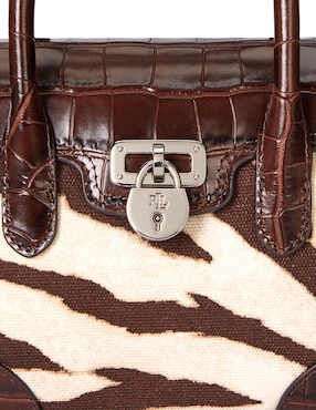 Bolsa satchel Lauren Ralph Lauren piel para mujer