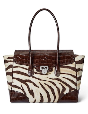Bolsa satchel Lauren Ralph Lauren de piel para mujer