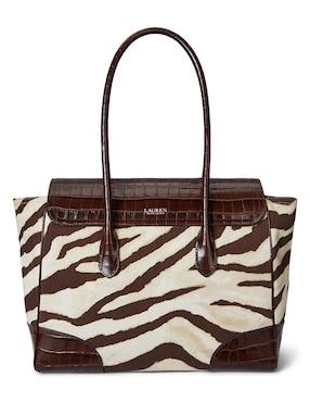 Bolsa satchel Lauren Ralph Lauren de piel para mujer