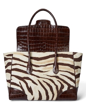 Bolsa satchel Lauren Ralph Lauren de piel para mujer
