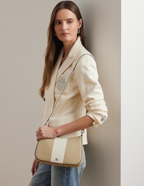 Bolsa satchel Lauren Ralph Lauren Danni de piel para mujer