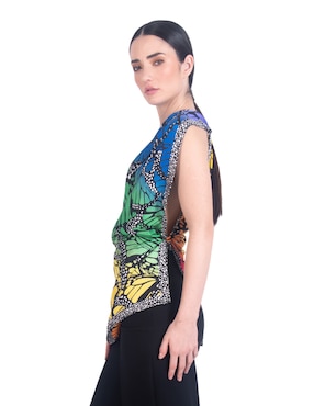 Mascada Pineda Covalin con estampado gráfico