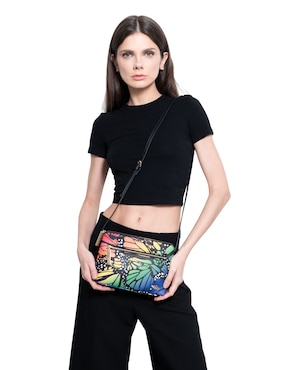Bolsa crossbody Pineda Covalin Mariposa Macro Pride para mujer