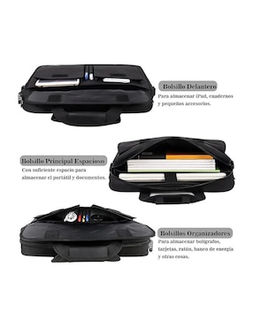 Maletín Lab.g con compartimiento para laptop 15.6 pulgadas y celular