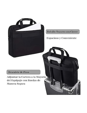 Maletín Lab.g con compartimiento para laptop 15.6 pulgadas y celular