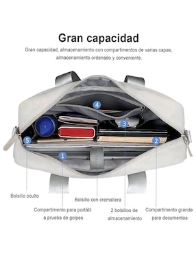 Maletín Lab.g con compartimiento para laptop 15.6 pulgadas y celular