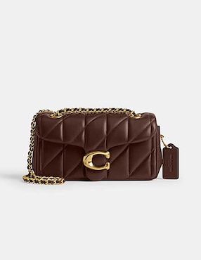 Bolsa shoulder Coach Quilted Pillow de piel para mujer