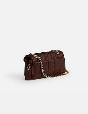 Bolsa shoulder Coach Quilted Pillow de piel para mujer