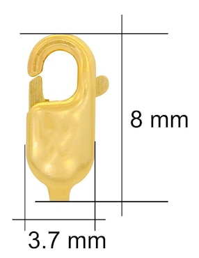 Broche Horoz de oro ovalado
