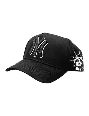 Gorra visera semicurva snapback Big Boss Ny Crystal Grey Kevin Hats para hombre
