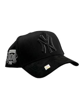 Gorra visera semicurva snapback Big Boss Ny Crystal Grey Kevin Hats para hombre