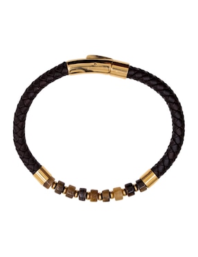 Pulsera Pineda Covalin de piel con acabado brillante
