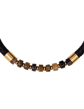 Pulsera Pineda Covalin de piel con acabado brillante