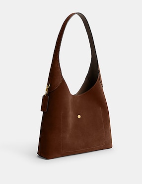 Bolsa shoulder Coach Suede de piel para mujer