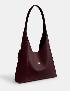 Bolsa shoulder Coach Natural Grain Leather de piel para mujer