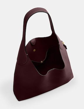 Bolsa shoulder Coach Natural Grain Leather de piel para mujer