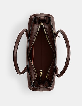 Bolsa carry all Coach Glazed Leather de piel para mujer
