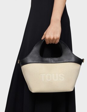 Bolsa shopper Tous Lirio Canvas para mujer