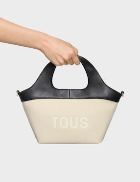 Bolsa shopper Tous Lirio Canvas para mujer