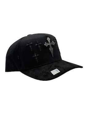 Gorra visera semicurva snapback Big Boss Cruz Black para hombre