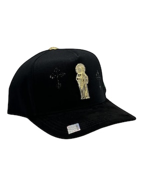 Gorra visera curva snapback Big Boss San Judas Black para hombre