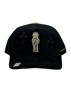 Gorra visera curva snapback Big Boss San Judas Black para hombre