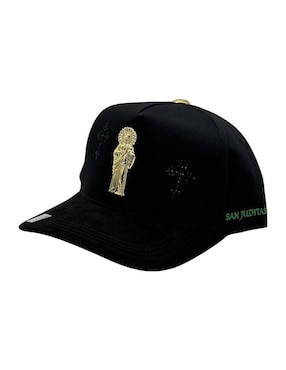 Gorra visera curva snapback Big Boss San Judas Black para hombre