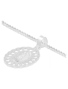 Collar virgen de guadalupe Clepsidra de plata P 925