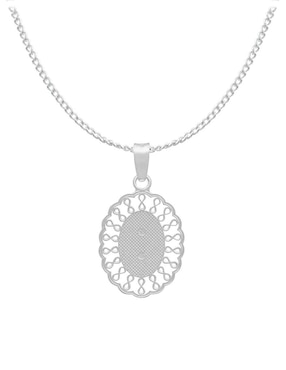 Collar virgen de guadalupe Clepsidra de plata P 925