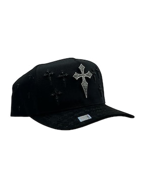 Gorra con visera curva snapback Big Boss Cruz Black/Grey para adulto