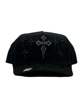 Gorra con visera curva snapback Big Boss Cruz Black/Grey para adulto