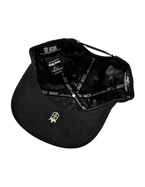 Gorra visera curva snapback Big Boss Cruz Black Gold para hombre