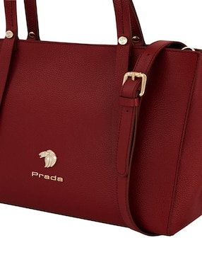 Bolsa shoulder Prada de piel para mujer
