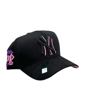 Gorra visera curva snapback casual Big Boss NY Crystal Pink para hombre
